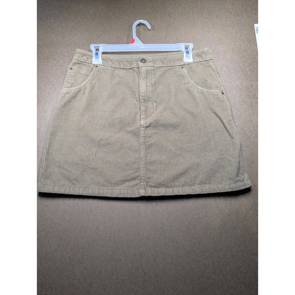 Vans Tan Corduroy Carpenter Mini Skirt Khaki Utility Skater Size 29